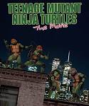 Фотоколлаж на тему обложки первого номера комикса TMNT в стиле третьего фильма