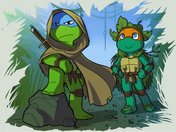 Ghost of the Jungle n Leaf Lad by sneefee