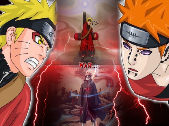 Naruto vs  Pain Wallpaper 2 by dajs3010