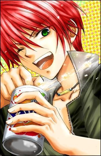 RedHairGreenEyesAnimeBoy1