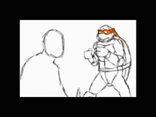 TMNT Mikey Kick by xxxKrissKrossxxx