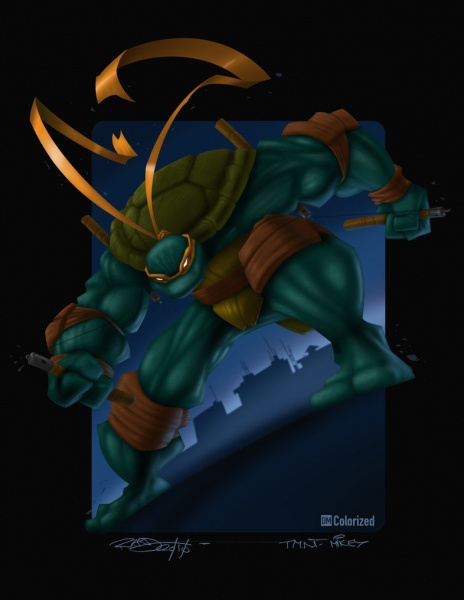 TMNT Mikey   Colorized by stanlydan