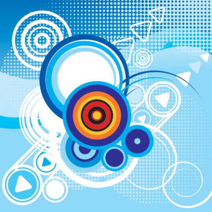 retro blue background