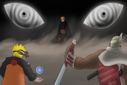 Killerbee and Naruto vs Pain by Erian1mortal