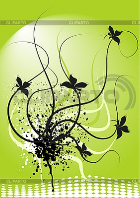 3053204 green floral background