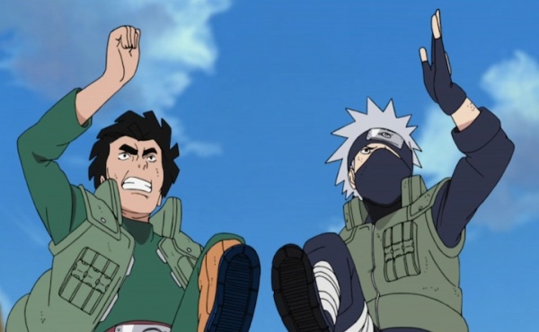 kakashi and guy sensai by artanimelover d4t3nsb