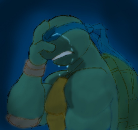 MNT Gaiden  Crying Leonardo by Tigerfog