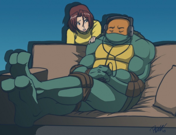 MNT Gaiden  Mikey relaxing by Tigerfog