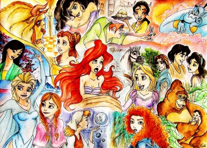 Classic and modern Disney