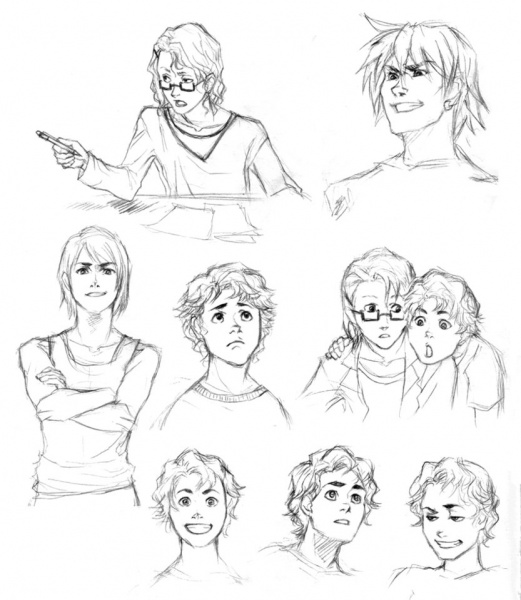 TMNT gijinka   sketch dump by bluestraggler