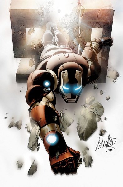 invincible iron man 500 cover art