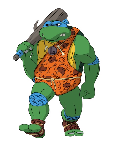 Перерисовка концепт-арта "Cave Turtle Leo"