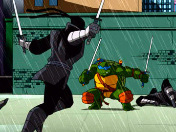 Скриншот из TMNT 2003 "Шреддер наносит ответный удар.Часть 1."