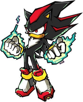 Shadow из игры "Sonic Battle" для GameBoy.
Концепт-Арт.