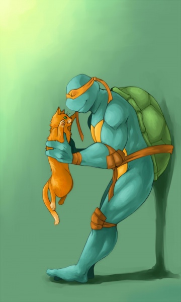 TMNT With Cat I by pomdim