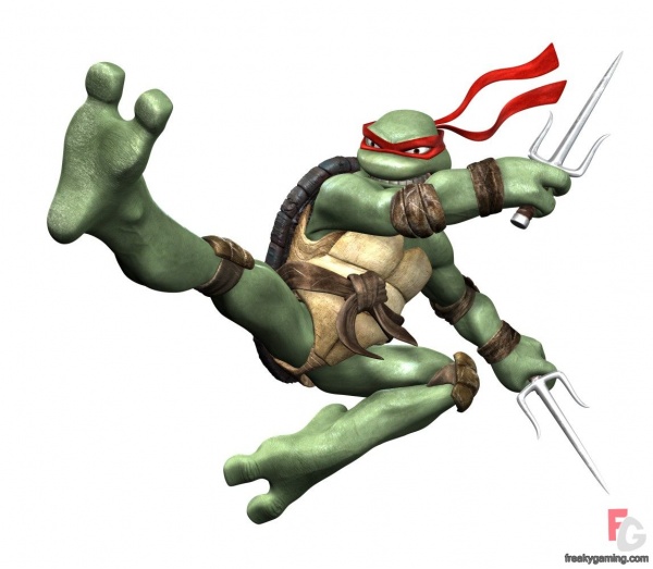 raphael flying kick