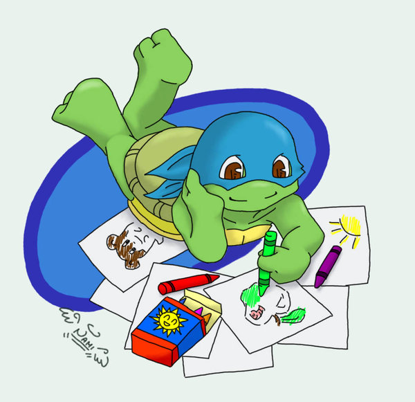 TMNT  Crayons by NamiAngel