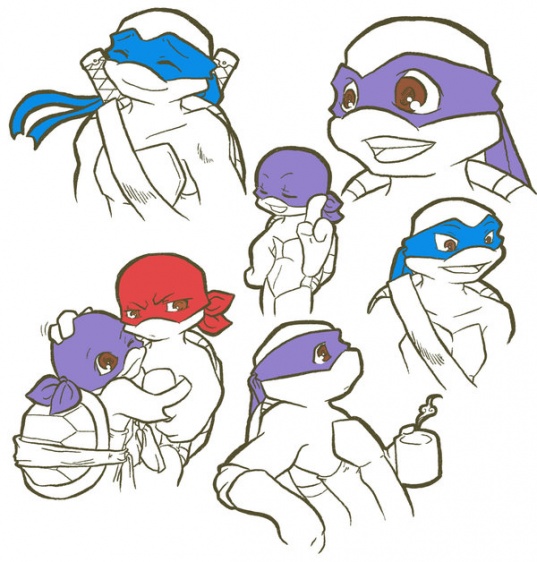 TMNT  Sketch by NamiAngel