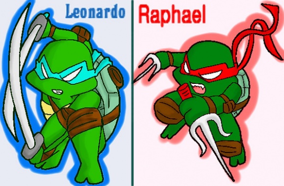 Leonardo and Raphael by koju327