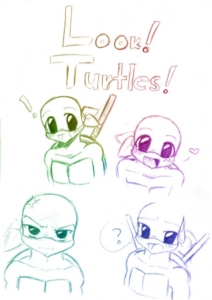 Turtle Comic Cover WIP by GoDonatello