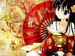 anime girls kimono 002