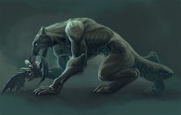 werewolf vs vampire by gaallo