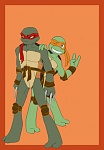 TMNT   Raph and Mike by crycry