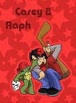 TMNT  Little Raph and Casey by NamiAngel