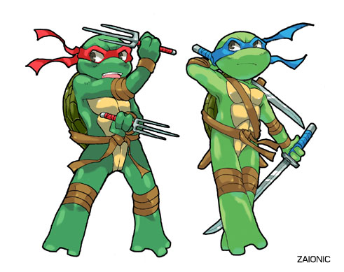 SD Leo and Raph by zaionic